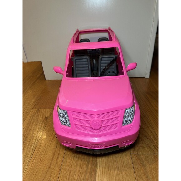 Barbie Pink SUV Car DVX58 Mattel 4 Seat Vehicle For 12" Doll 2016 Toy Truck - Picture 2 of 7